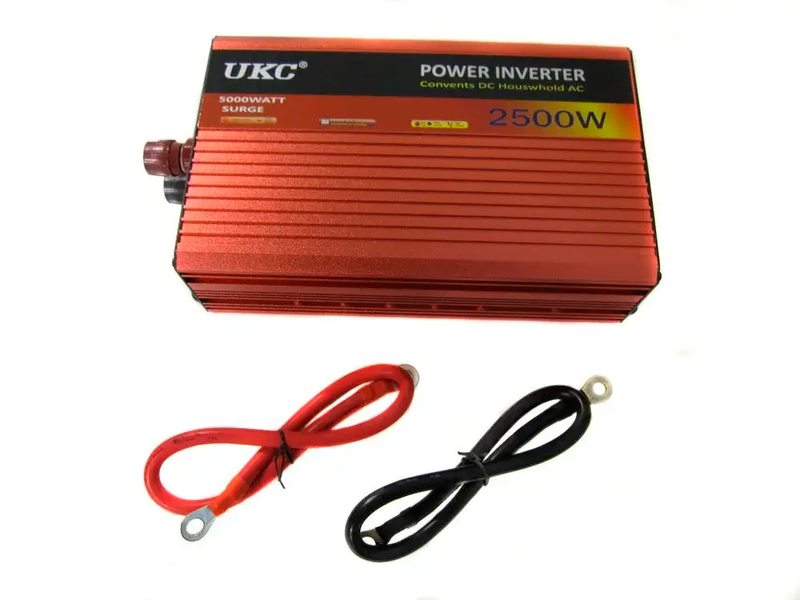 Инвертор преобразователь UKC 2500W автомобильный модифицированный синус