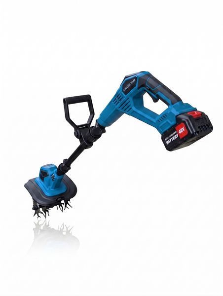 Аккумуляторный культиватор на 4 фрезы с защитой EUROTECH ETH-1136 Tillage Mashine с38135 фото