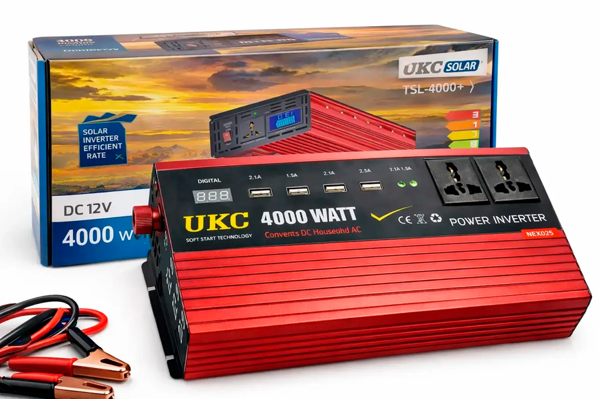 Преобразователь напряжения 4000W AC\DC AR,12V-220V (3054)