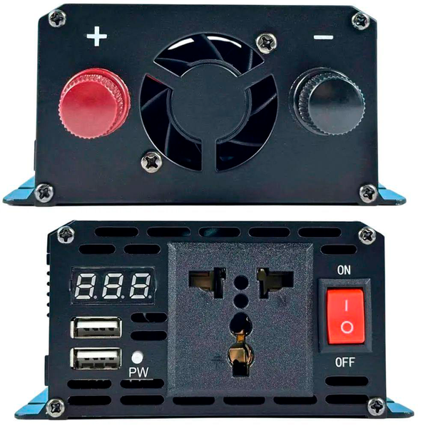 Инвертор с чистым синусом NFA-1000,12V-220V,1000W (4139)