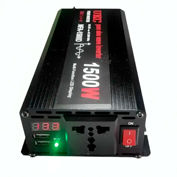 Перетворювач NFA-1500D, 12V-220V, чиста синусоїда, 1500W (4138)