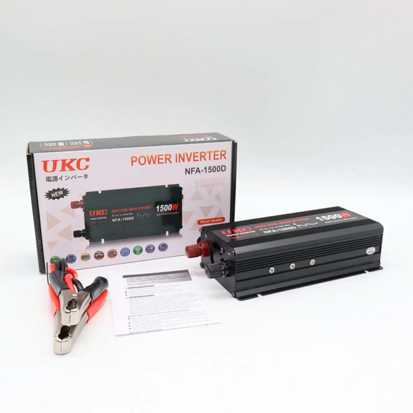 Перетворювач NFA-1500D, 12V-220V, чиста синусоїда, 1500W (4138)
