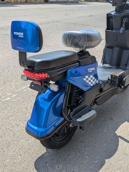 Електроскутер-велосипед двомісний i-Bike Power 800W/60V/20A 37001 фото