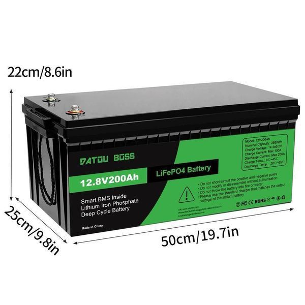 Акумуляторна батарея DATOU BOSS LiFePO4 (12.8V 200Ah 25600Wh)